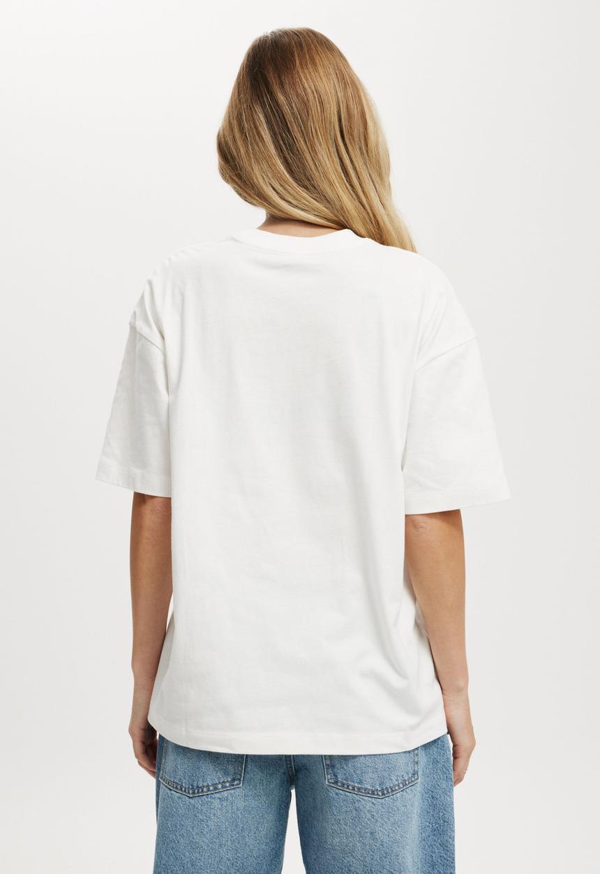 Cotton On - The Boxy Graphic Tee - Game Set Match/ Vintage White