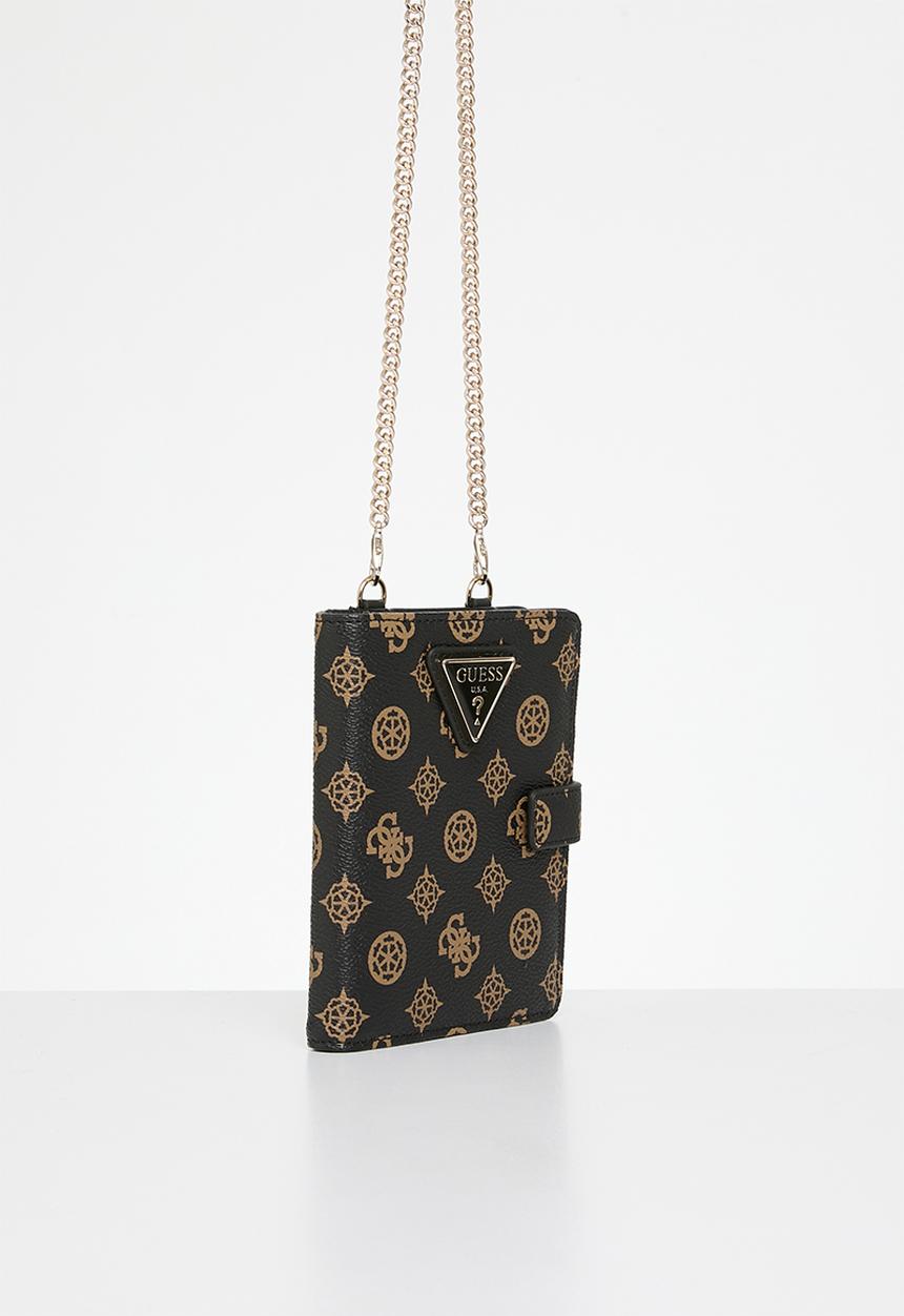 GUESS - Wilder passport holder - brown 