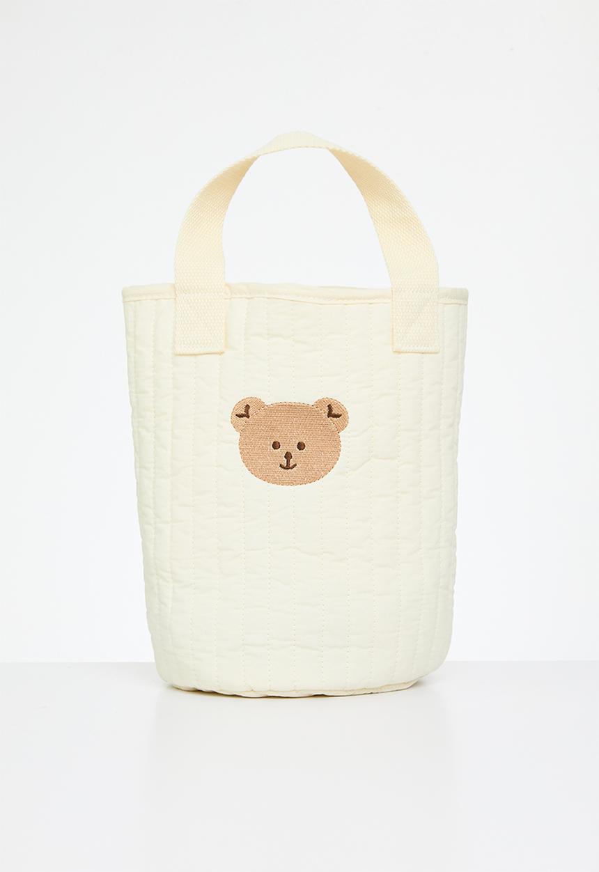 Pop Candy - Quilted diaper bag - ecru
