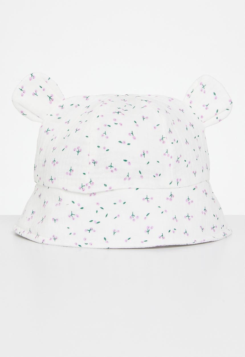 Pop Candy - Floral bucket hat - white