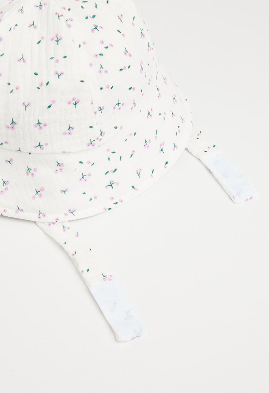 Pop Candy - Floral bucket hat - white
