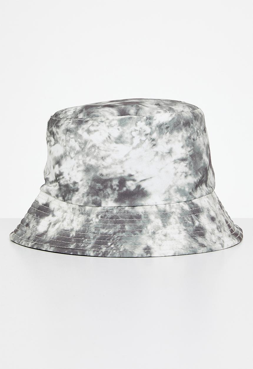 Pop Candy - Tie dye bucke hat - black & white