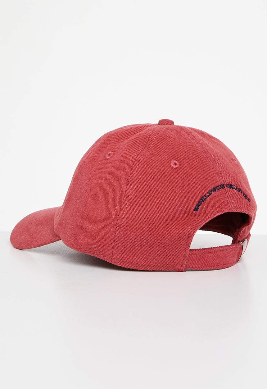 Rubi - Classic dad cap - art is what brings people together/red