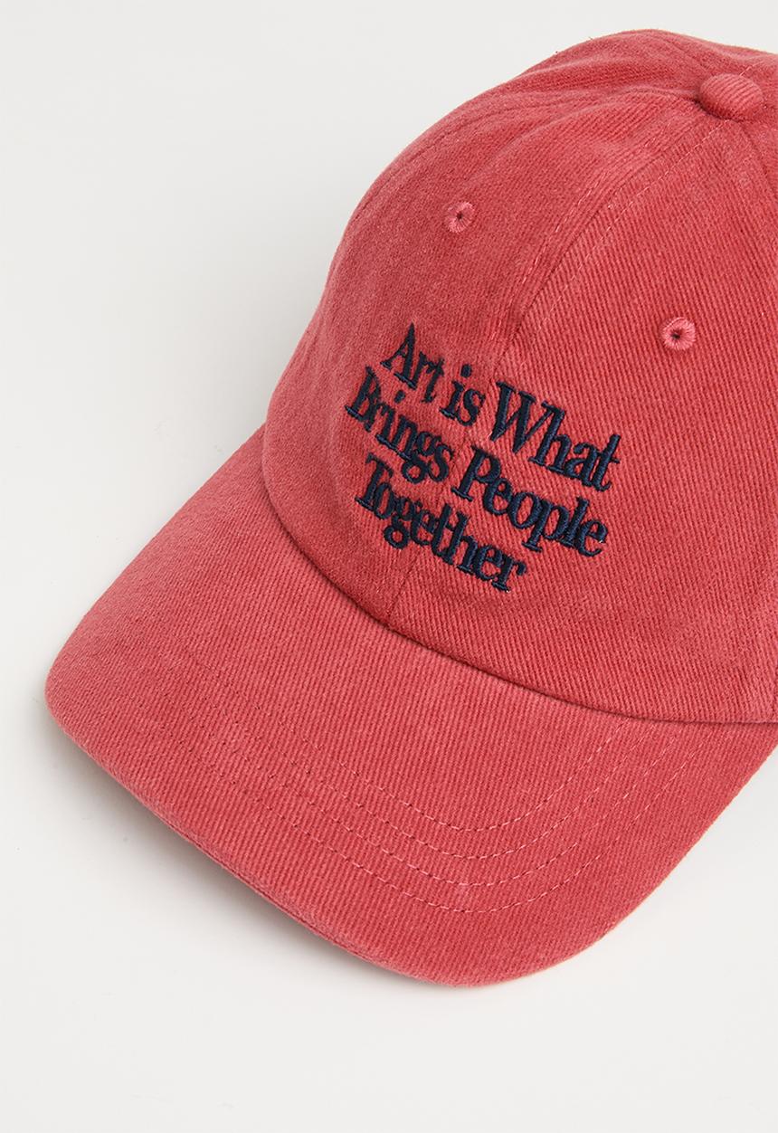 Rubi - Classic dad cap - art is what brings people together/red