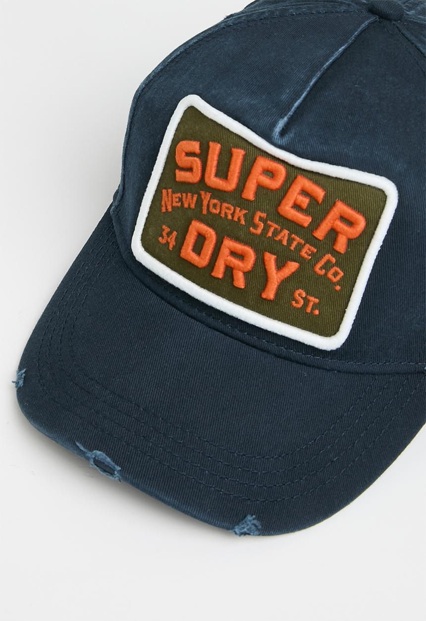 Superdry. - Graphic trucker cap - navy