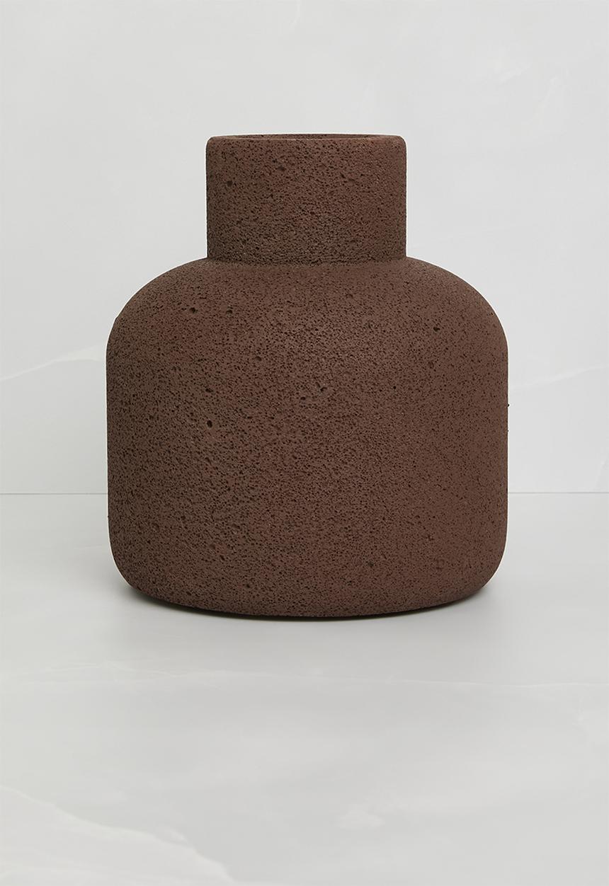 Sixth Floor - Textured Vase - Choc