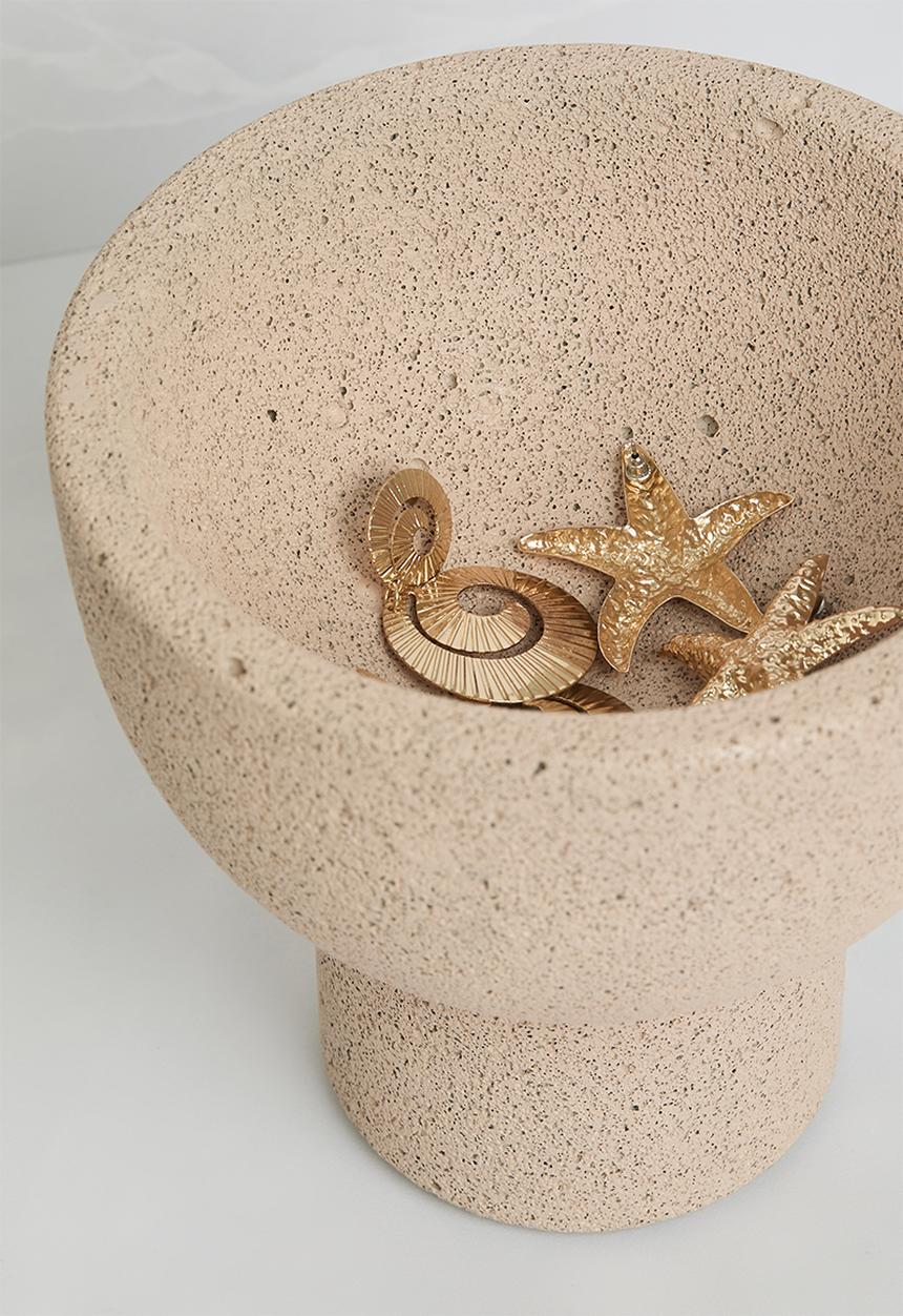 Sixth Floor - Textured Decorative Bowl - Blush 