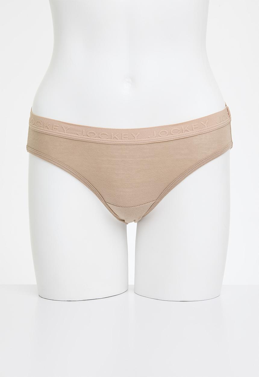 Jockey - Tonal 3 pack bikini - navy/red/taupe