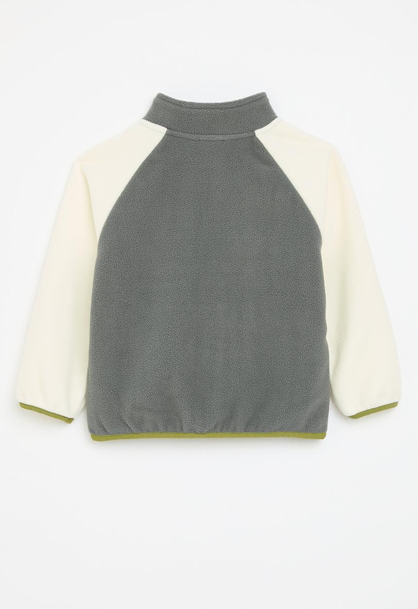 Pop Candy - Contrast teddy fleece jacket-multi