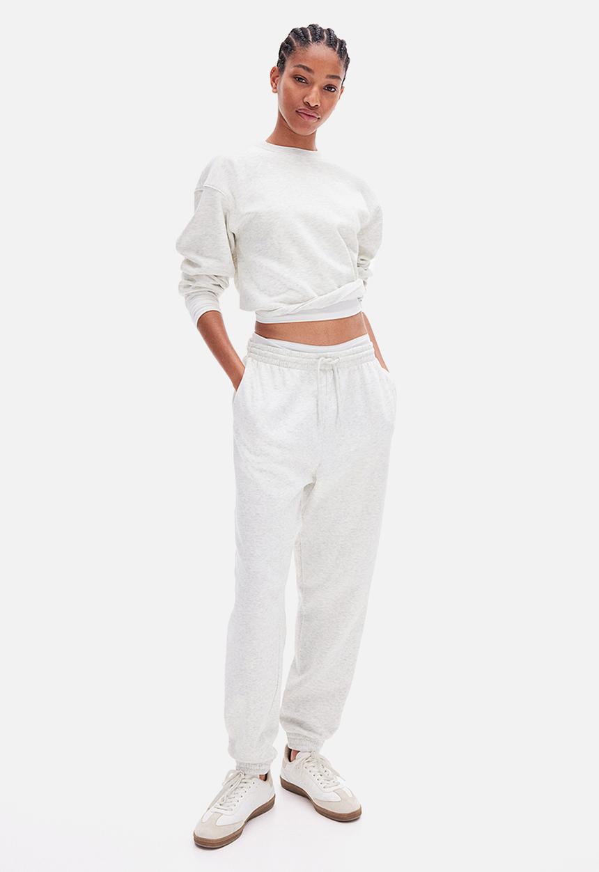 H&M - High-waisted joggers - grey