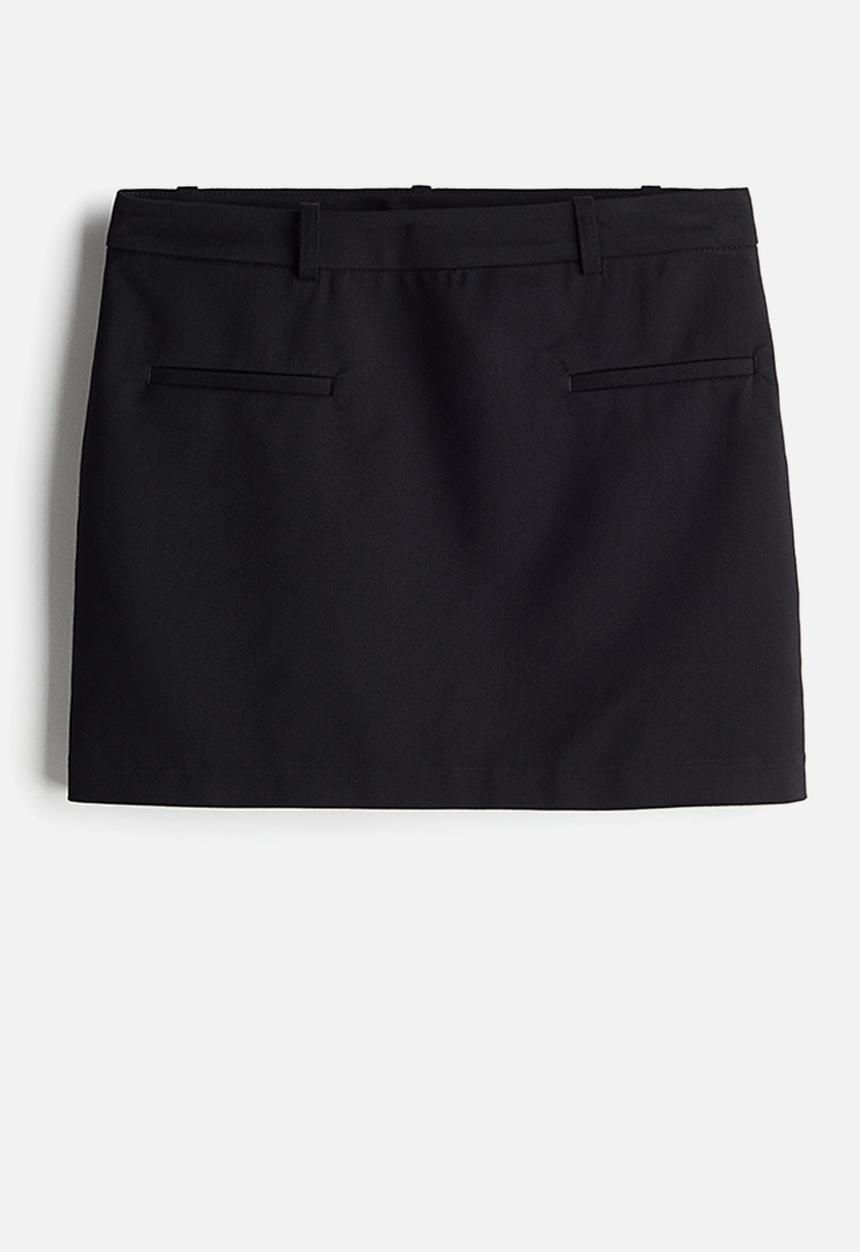 H&M - Tailored mini skirt - black