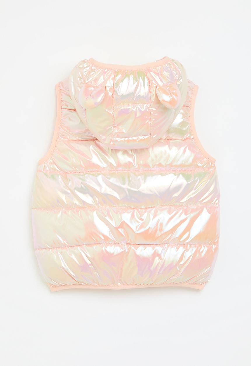Pop Candy - Mettalic gilet-light pink