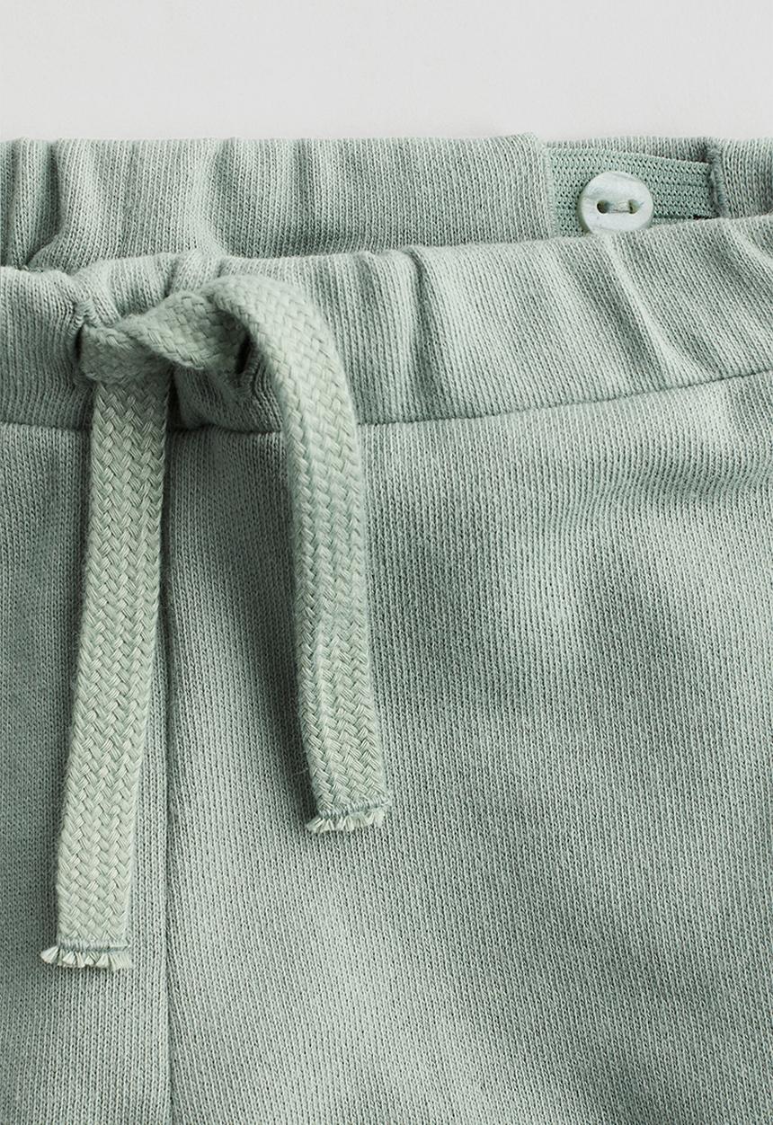H&M - 2 piece t-shirt and joggers cotton set - light dusty green mickey mous