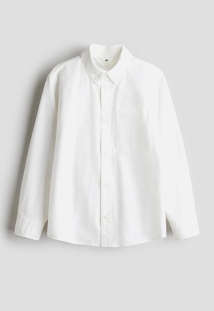 H&M - Button-down cotton shirt - white