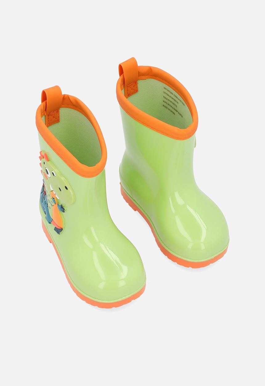 Pop Candy - Rain boots - green & orange