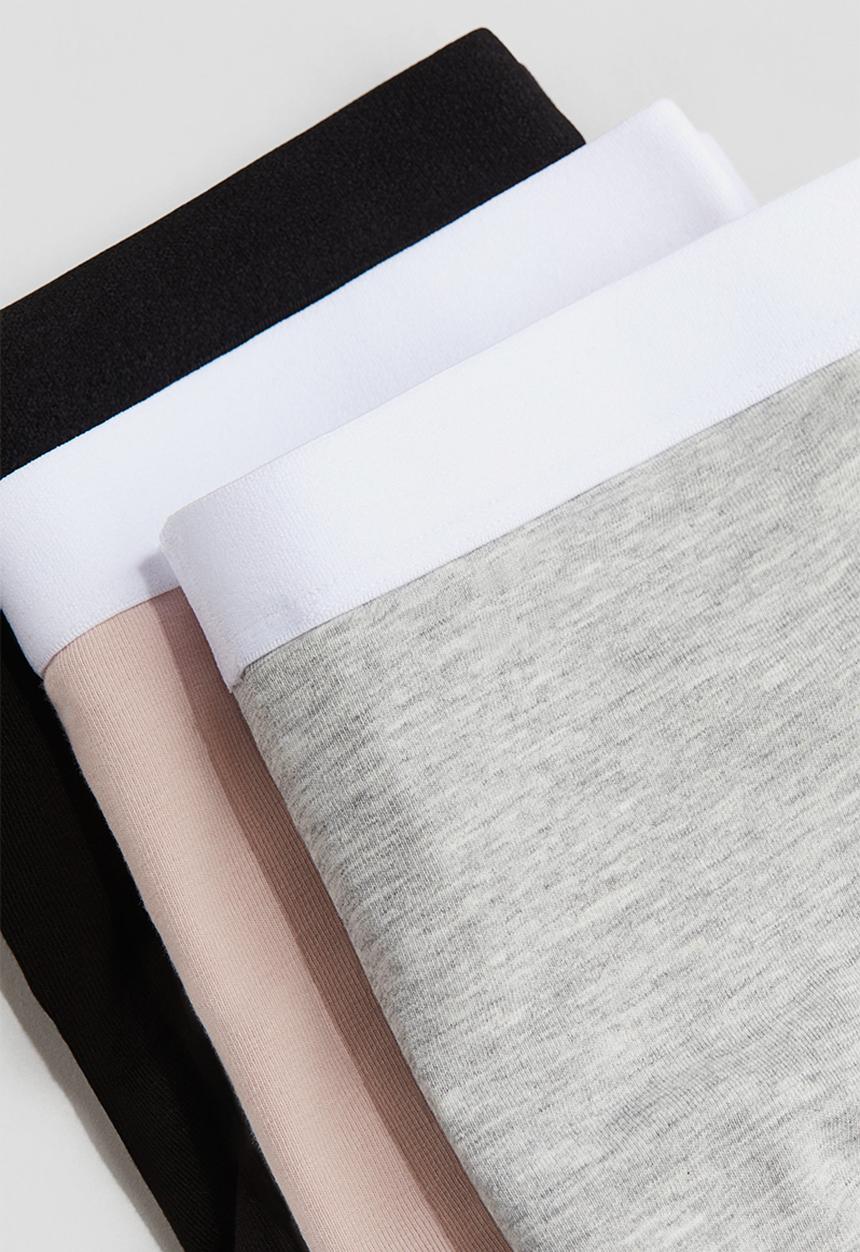 H&M - 5 pack cotton boxers - light grey/light pink 