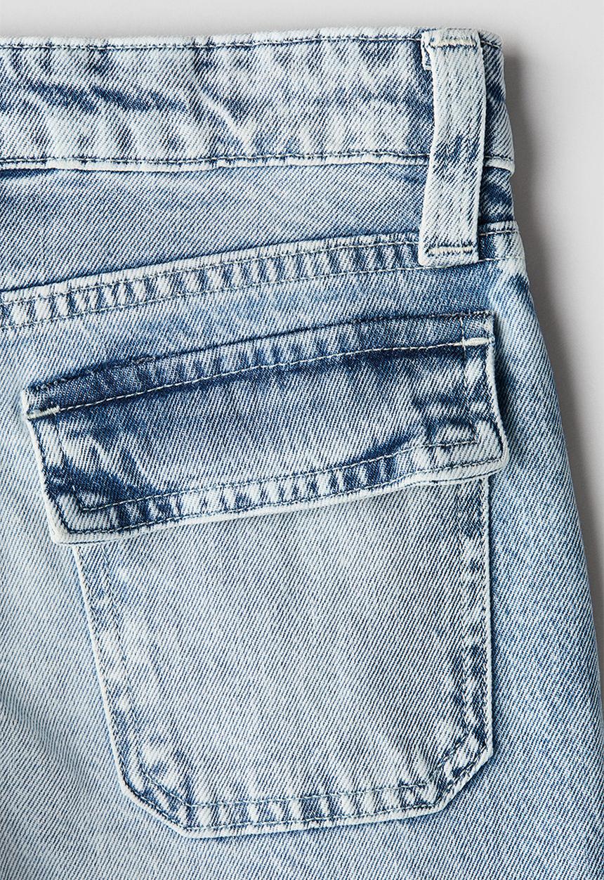 H&M - Denim cargo trousers - light denim blue 