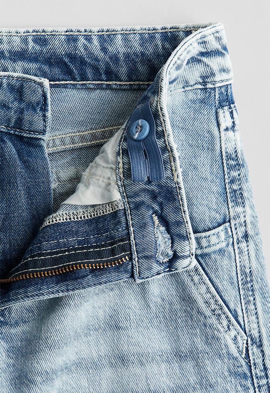 H&M - Denim cargo trousers - light denim blue 