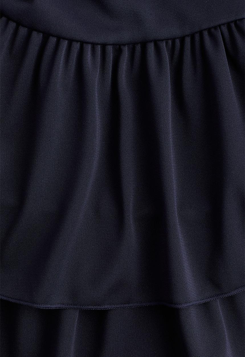 H&M - Tiered-skirt jersey dress - navy blue 