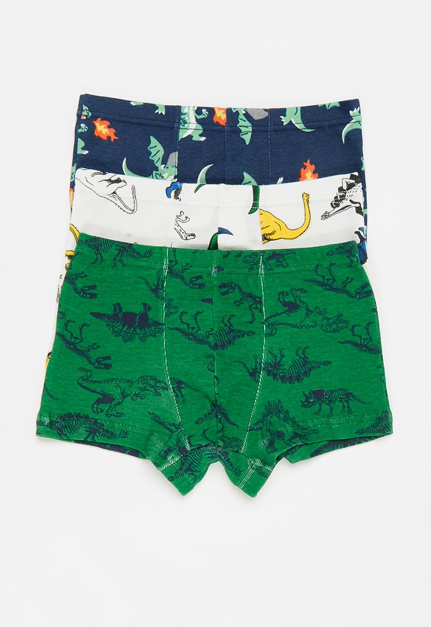 Pop Candy - 3 Pack dino print briefs - multi