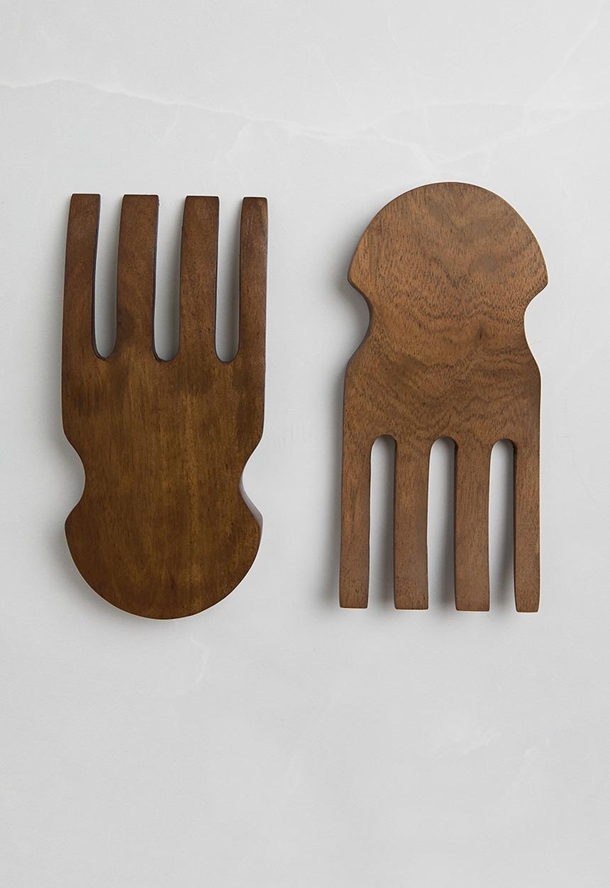 Sixth Floor - Sula sald forks set of 2 -  Natural