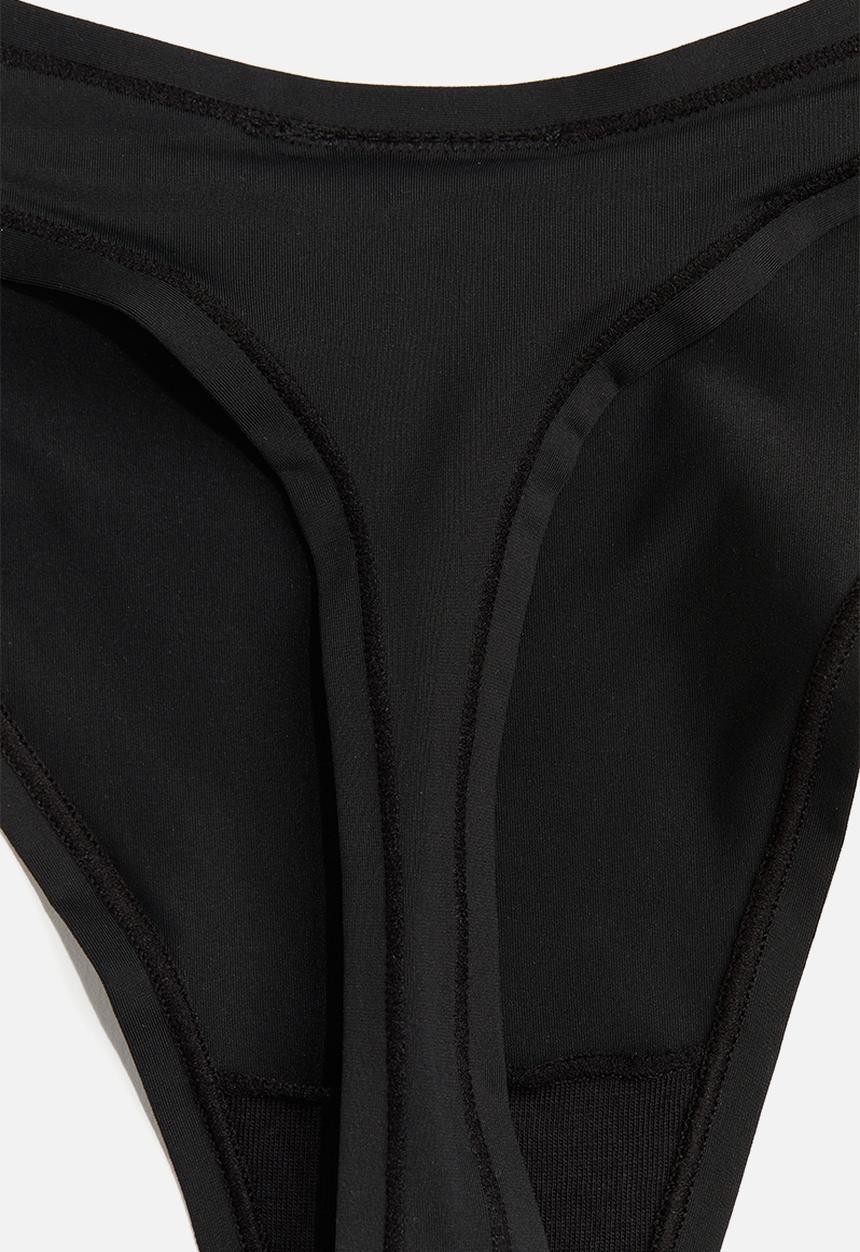 H&M - 3 pack microfibre thong briefs - black