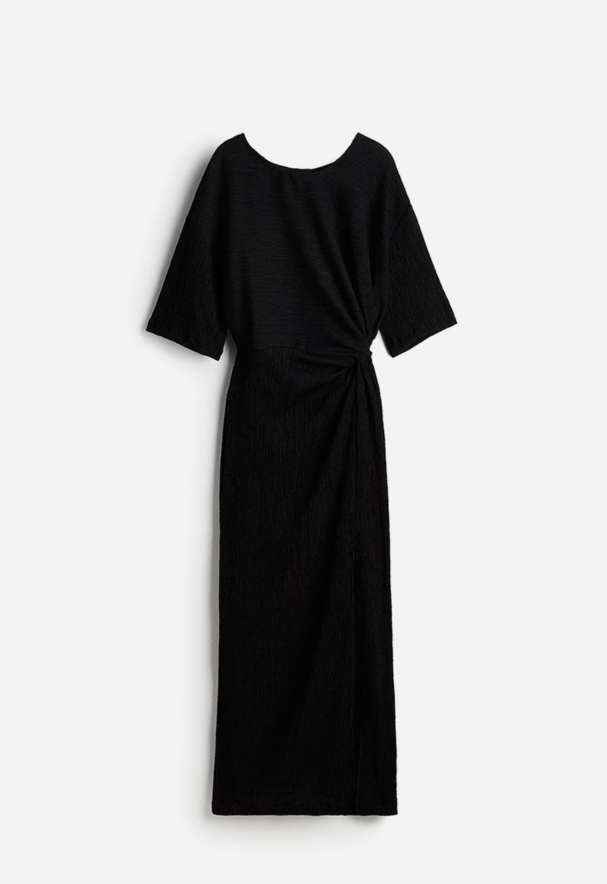 H&M - Twist-detail maxi dress - black