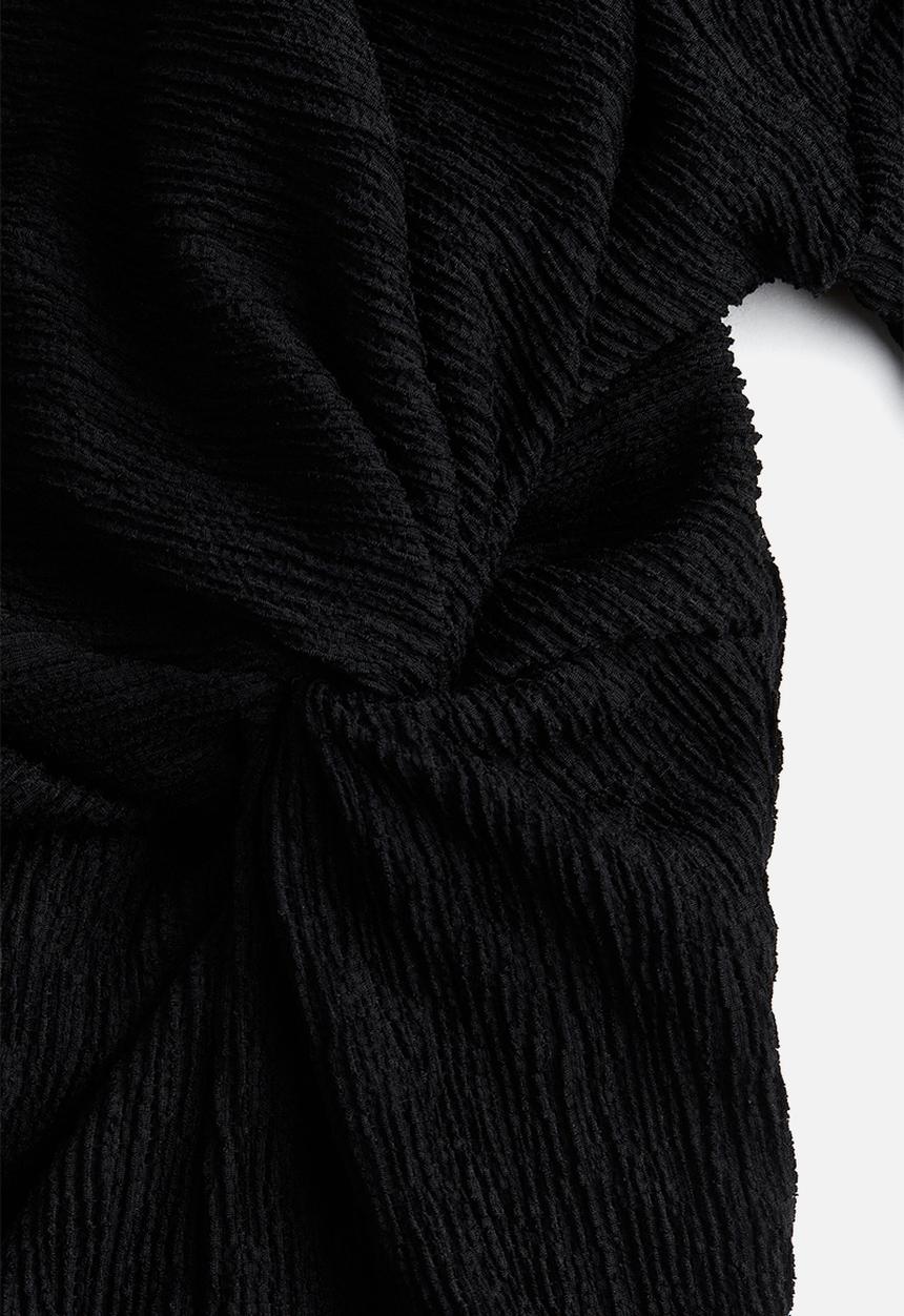 H&M - Twist-detail maxi dress - black