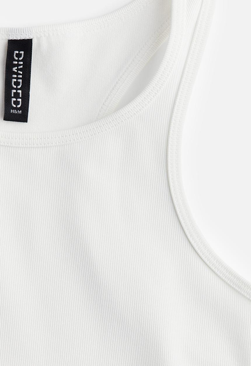 H&M - Ribbed vest top - white