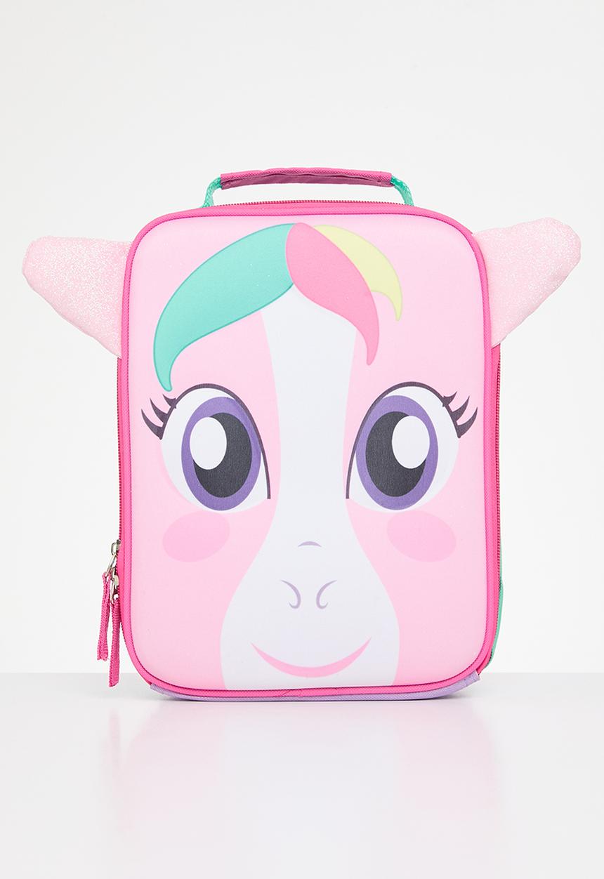 Excellent Houseware - Unicorn lunch bag - pink