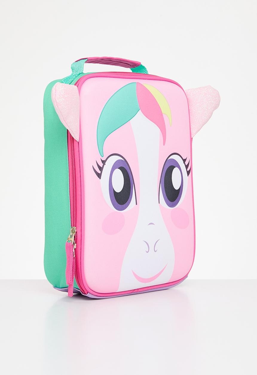 Excellent Houseware - Unicorn lunch bag - pink