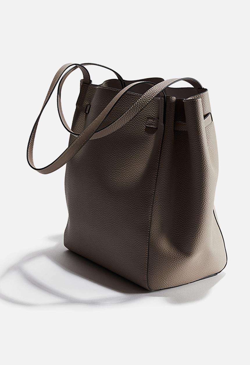 H&M - Strap-detail shopper - beige