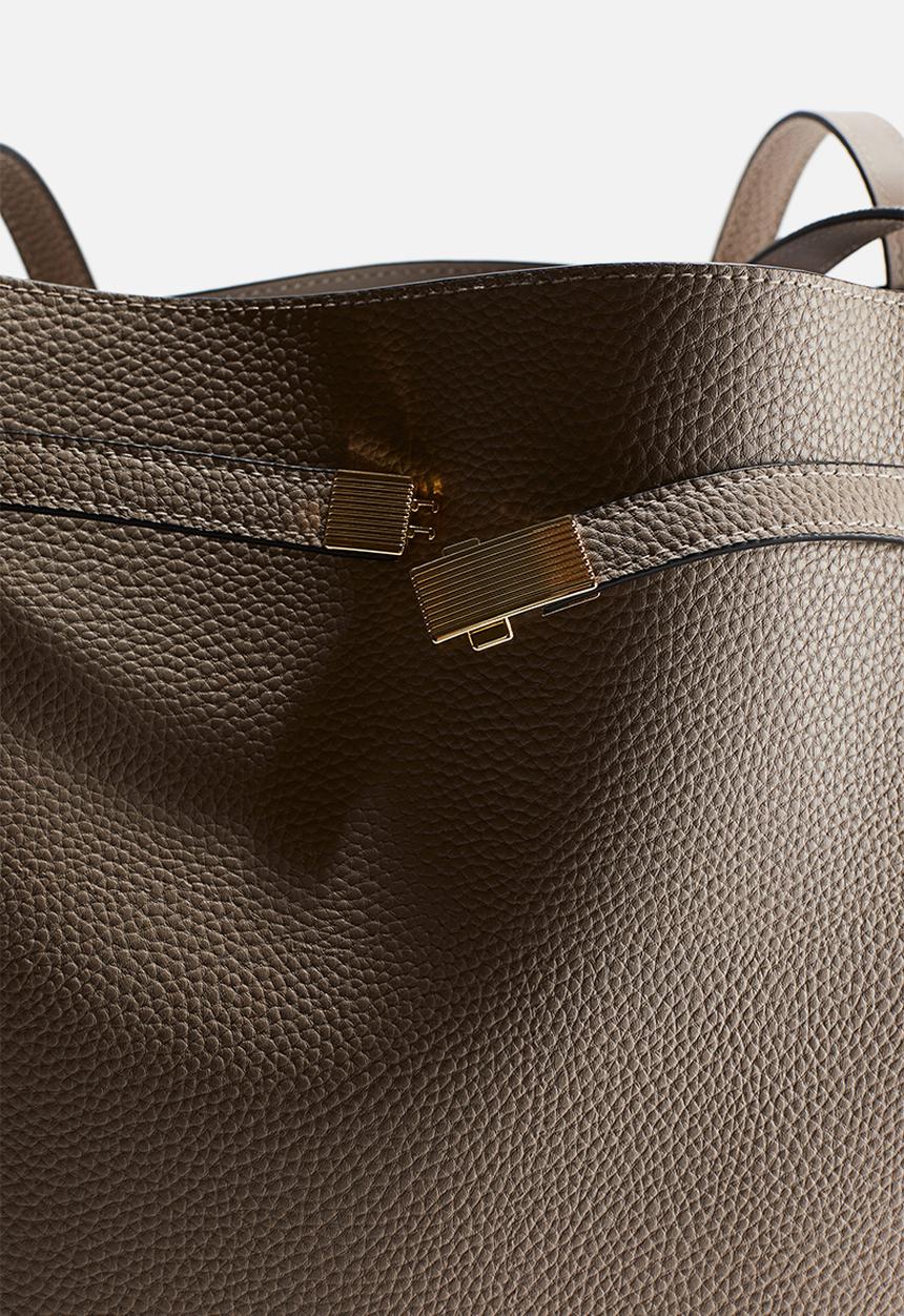 H&M - Strap-detail shopper - beige