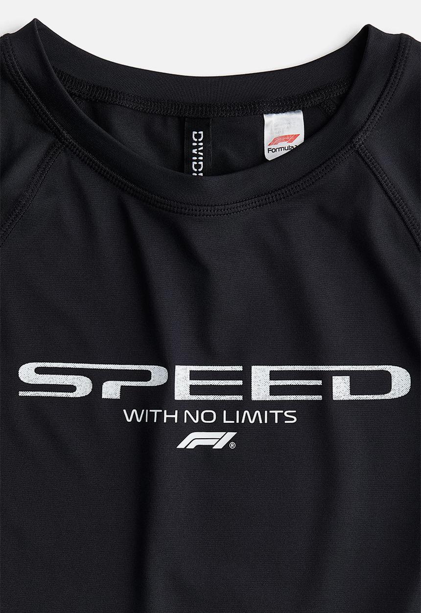 H&M - Printed t-shirt - black speed with no limits