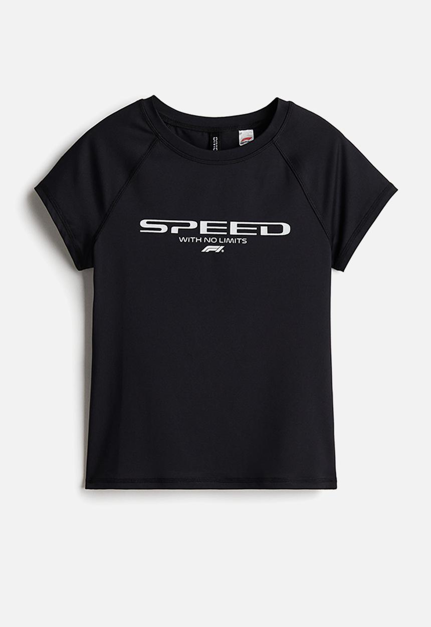 H&M - Printed t-shirt - black speed with no limits