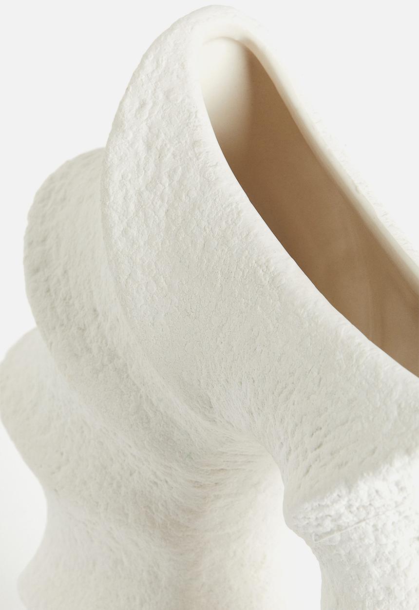 H&M - Stoneware vase - white