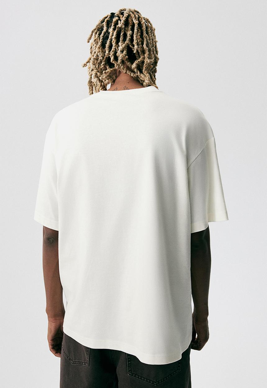 H&M - Loose fit printed T-shirt - cream/online
