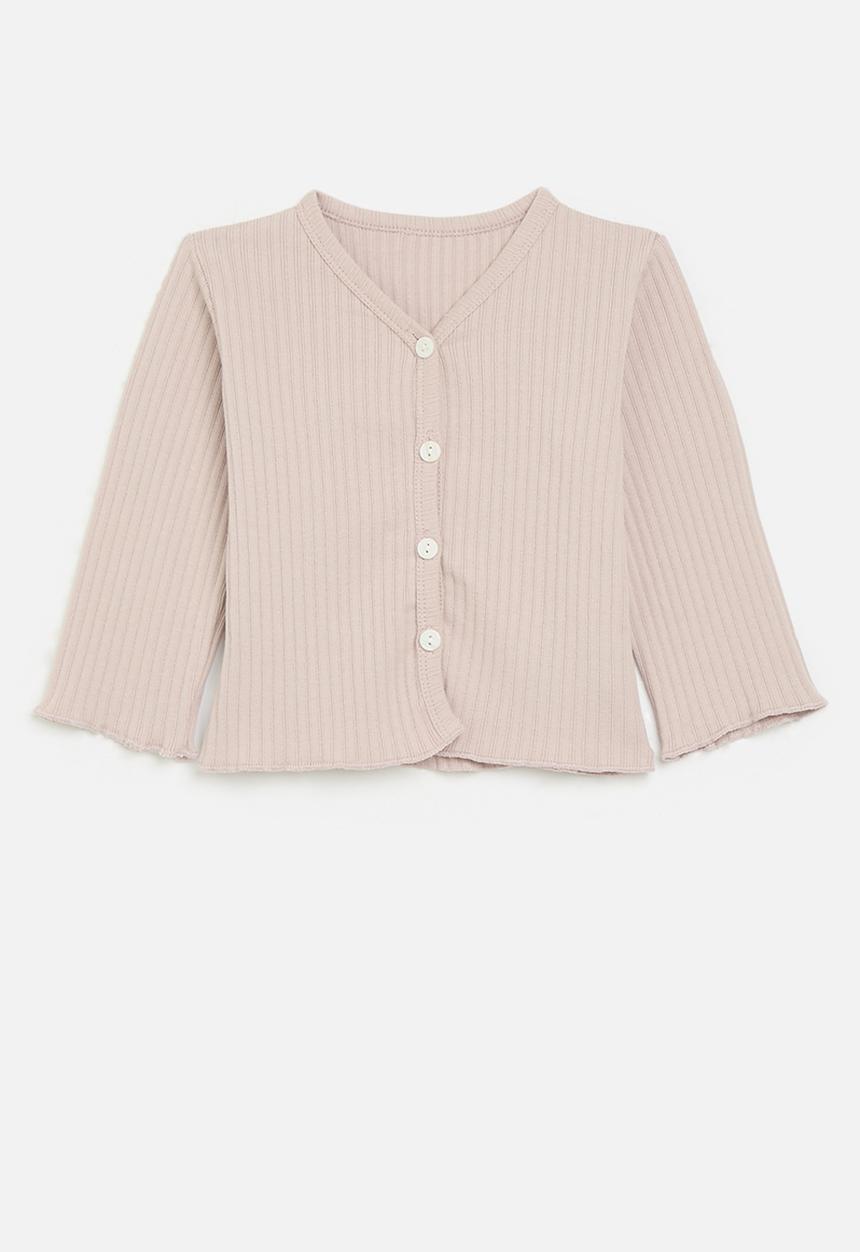 Pop Candy - Buttoned up knit jersey - pink