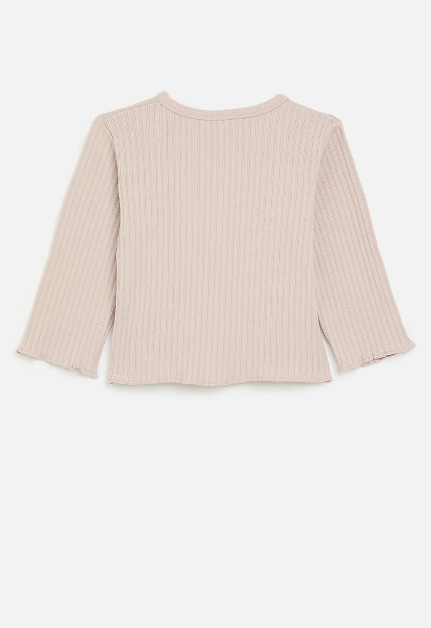 Pop Candy - Buttoned up knit jersey - pink