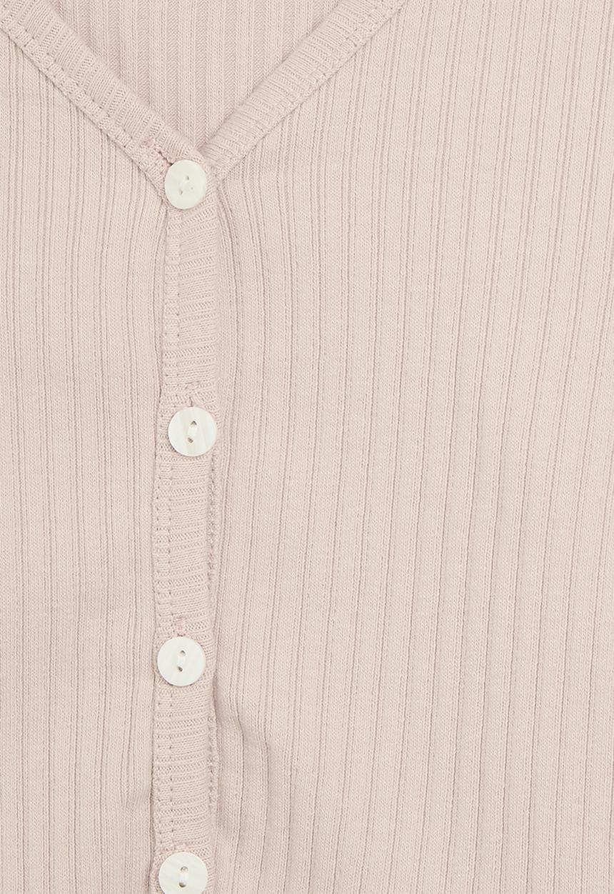 Pop Candy - Buttoned up knit jersey - pink