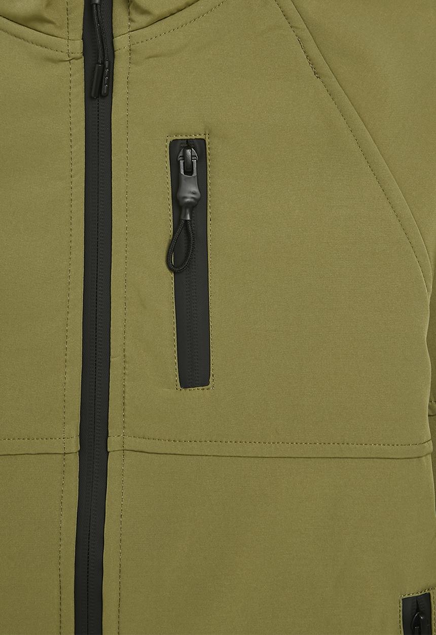 Pop Candy - Hooded wind breaker - olive green