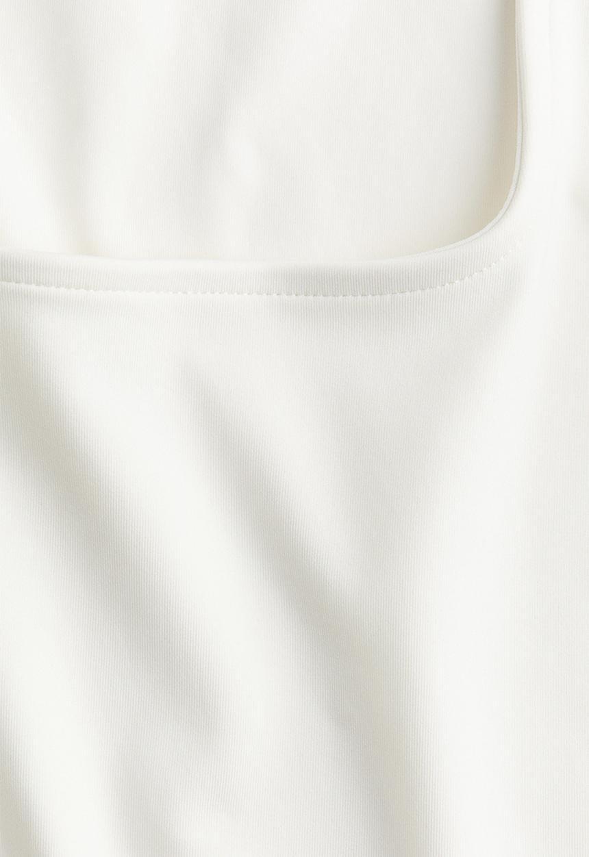 H&M - Square-neck vest top - cream