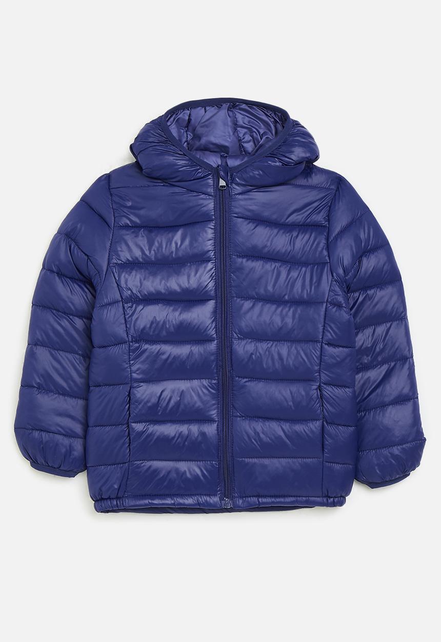 Pop Candy - Hooded puffer jacket - royal blue