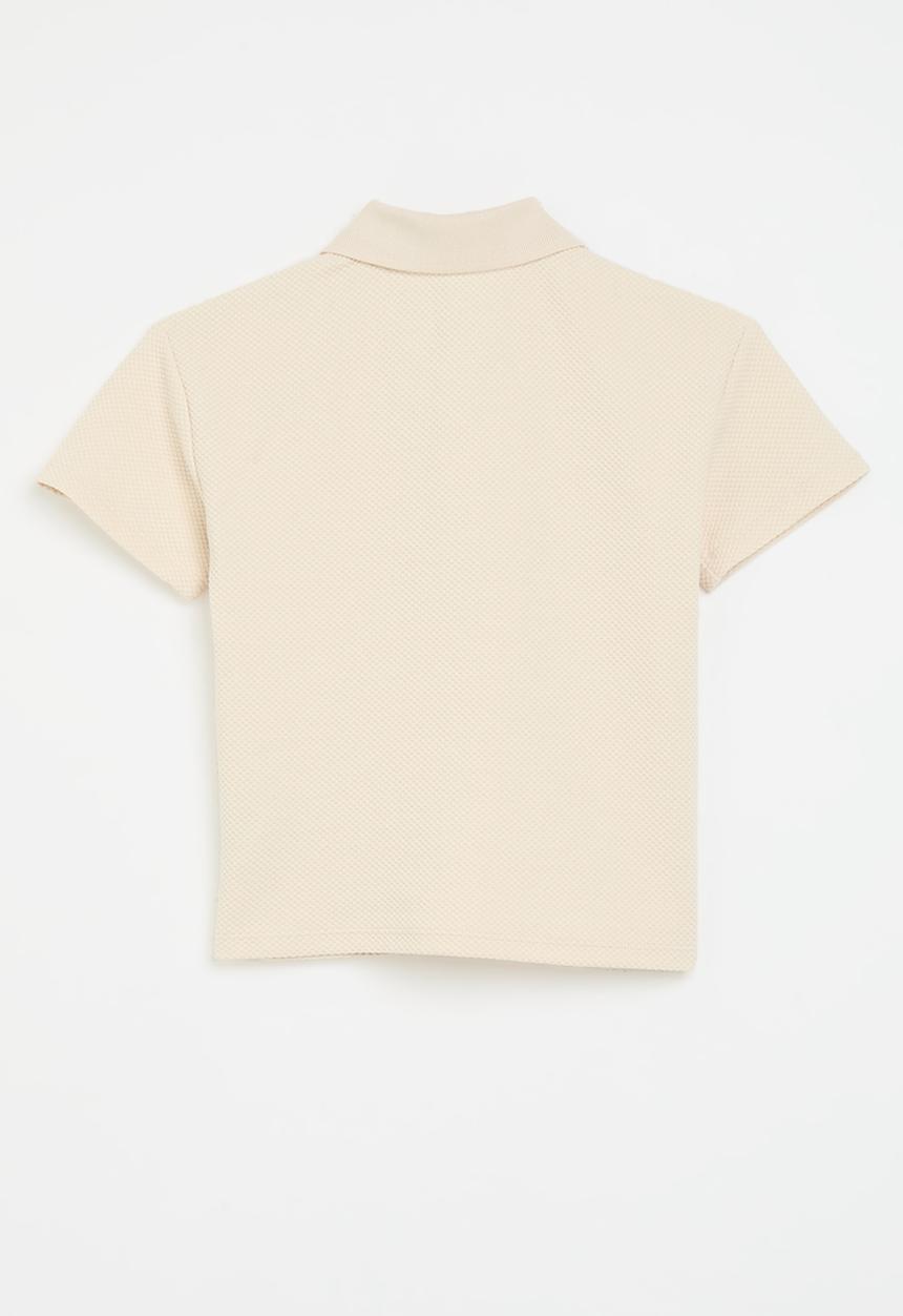 H&M - Zip-top polo shirt - natural white