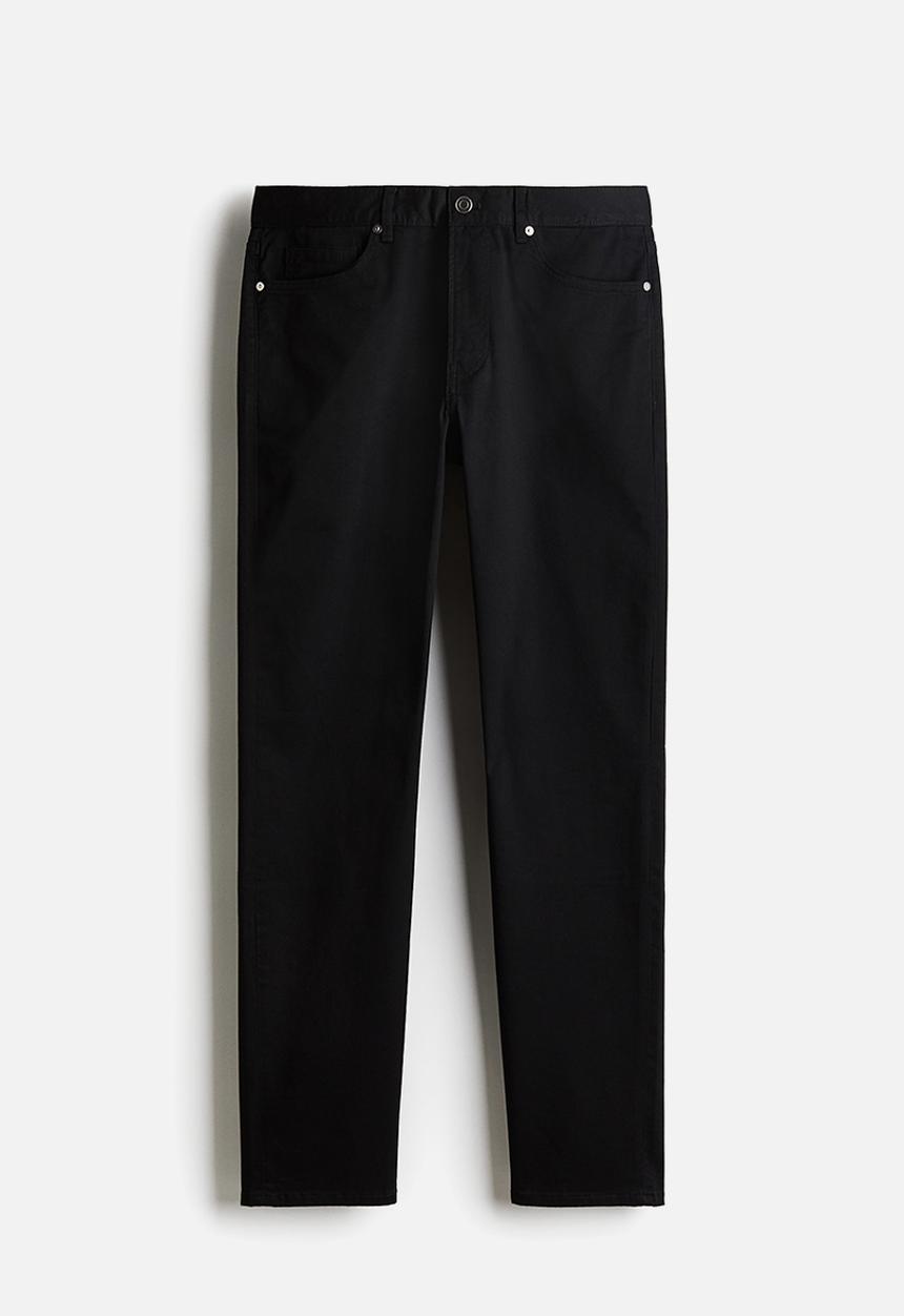 H&M - Slim fit 5-pocket trousers - black