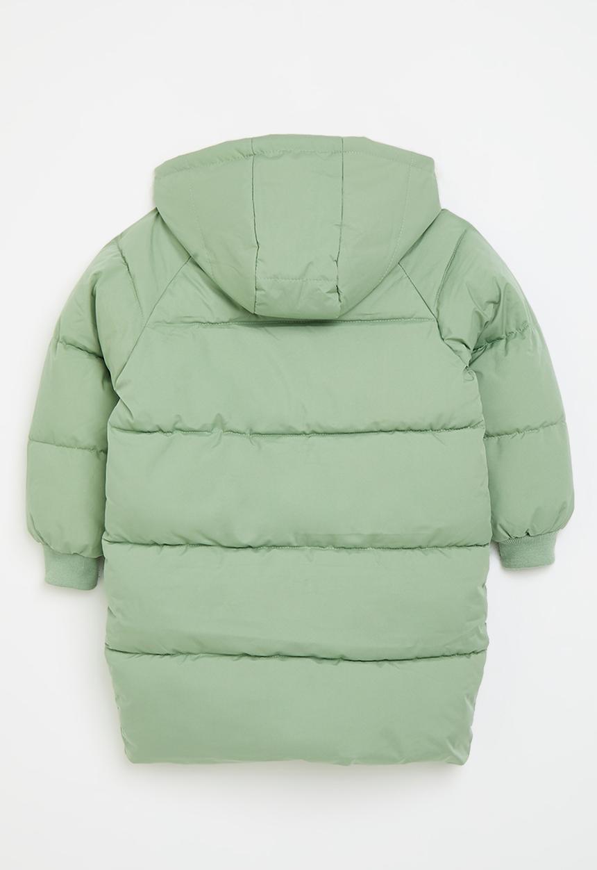Pop Candy - Midi puffer jacket - green