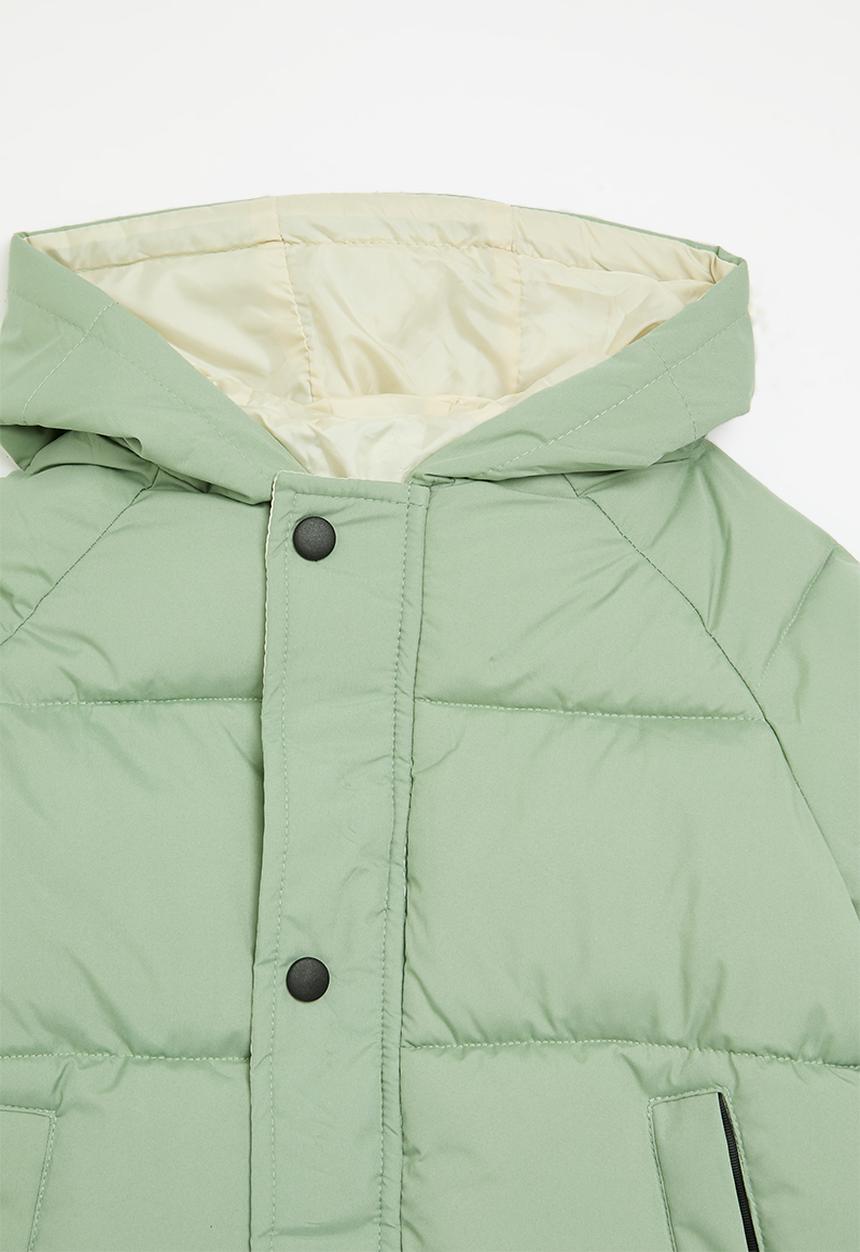 Pop Candy - Midi puffer jacket - green