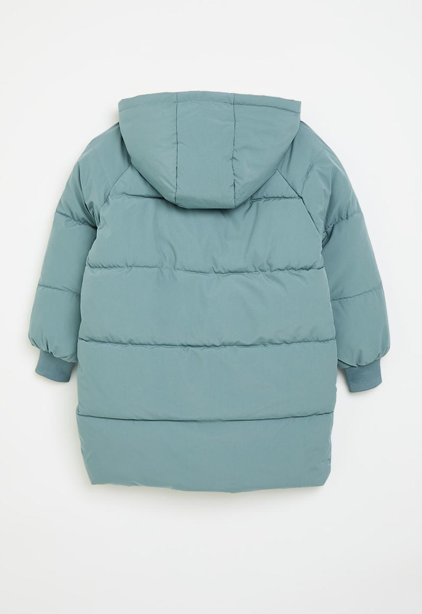 Pop Candy - Midi puffer jacket - blue