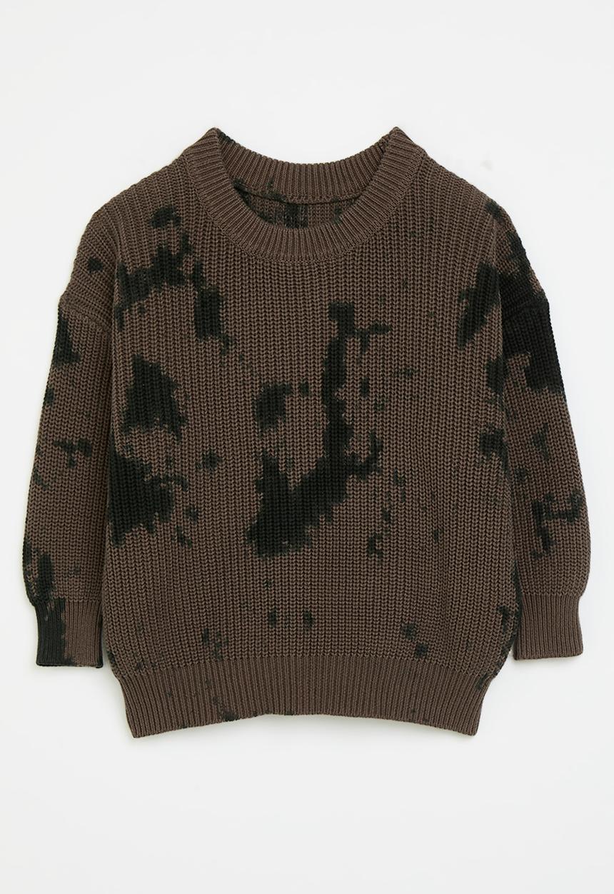 Pop Candy - Knitted jersey - navy blue & beige