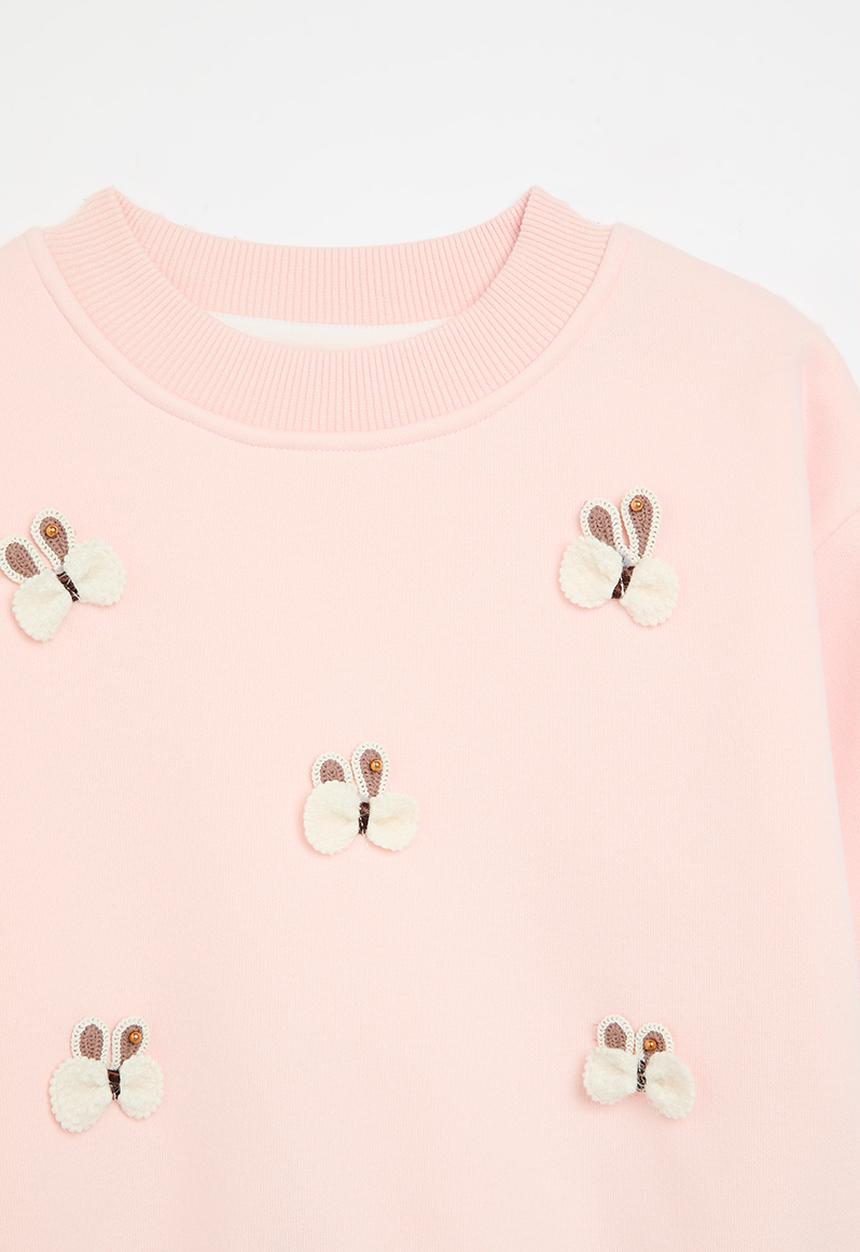 Pop Candy - Applique sweat top - pink